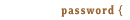 Password
